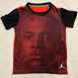 Michael Jordan Black and Red Short Sleeve Tee